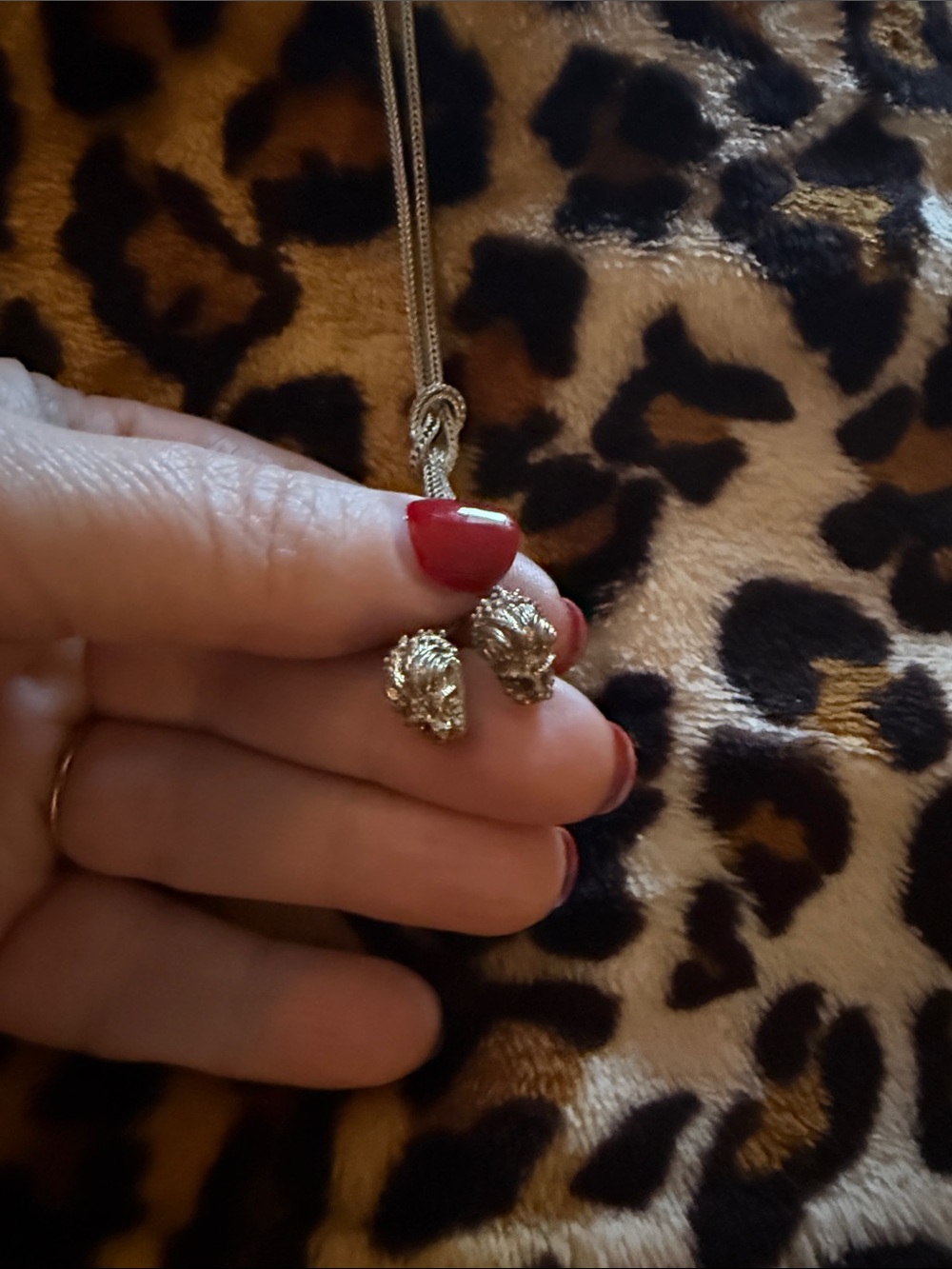 Ilias Lalaounis Double Lion Head Pendant Necklace